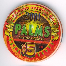 Palms - Las Vegas- VIP Grand Opening Gala 2001 $5