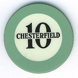 Chesterfield Club Illegal Casino Crest and Seal Vintage Poker Chip ‘10’