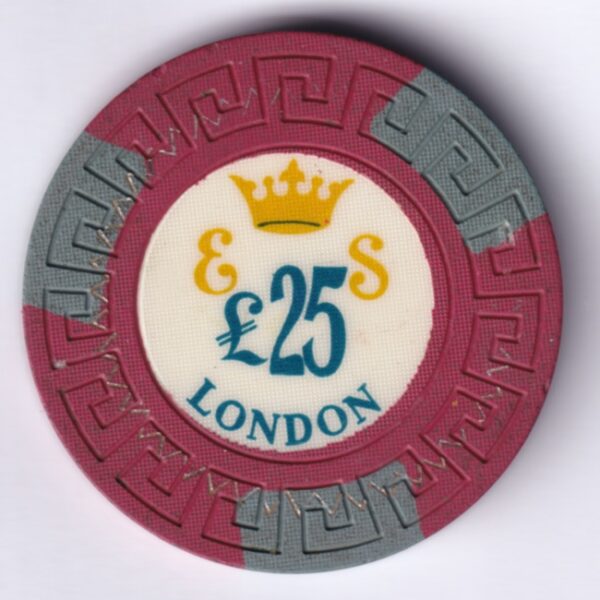 ES Casino London £25 vintage casino chip