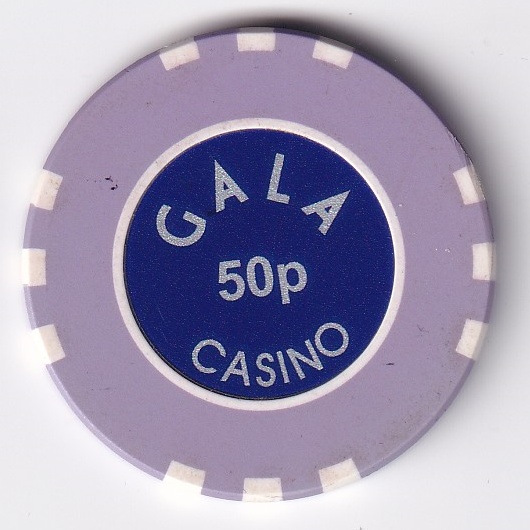 Gala Casino, UK - .50p Vintage Casino Chip